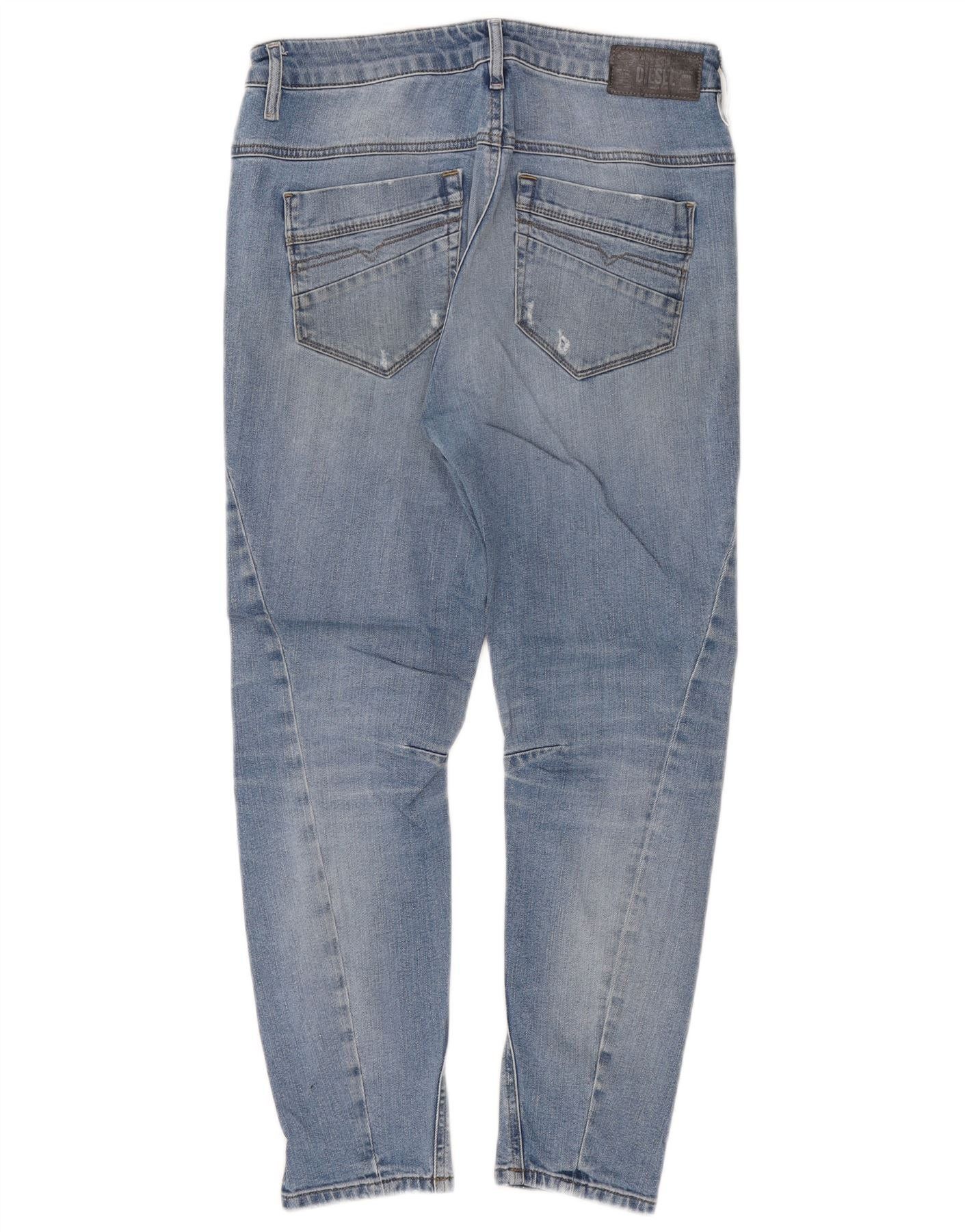 Diesel Womens Fayza-Xp Regular Low Waist Jeans W28 L25 Blue Cotton Size 24" / US 00 / IT 34 - 2 Thumbnail