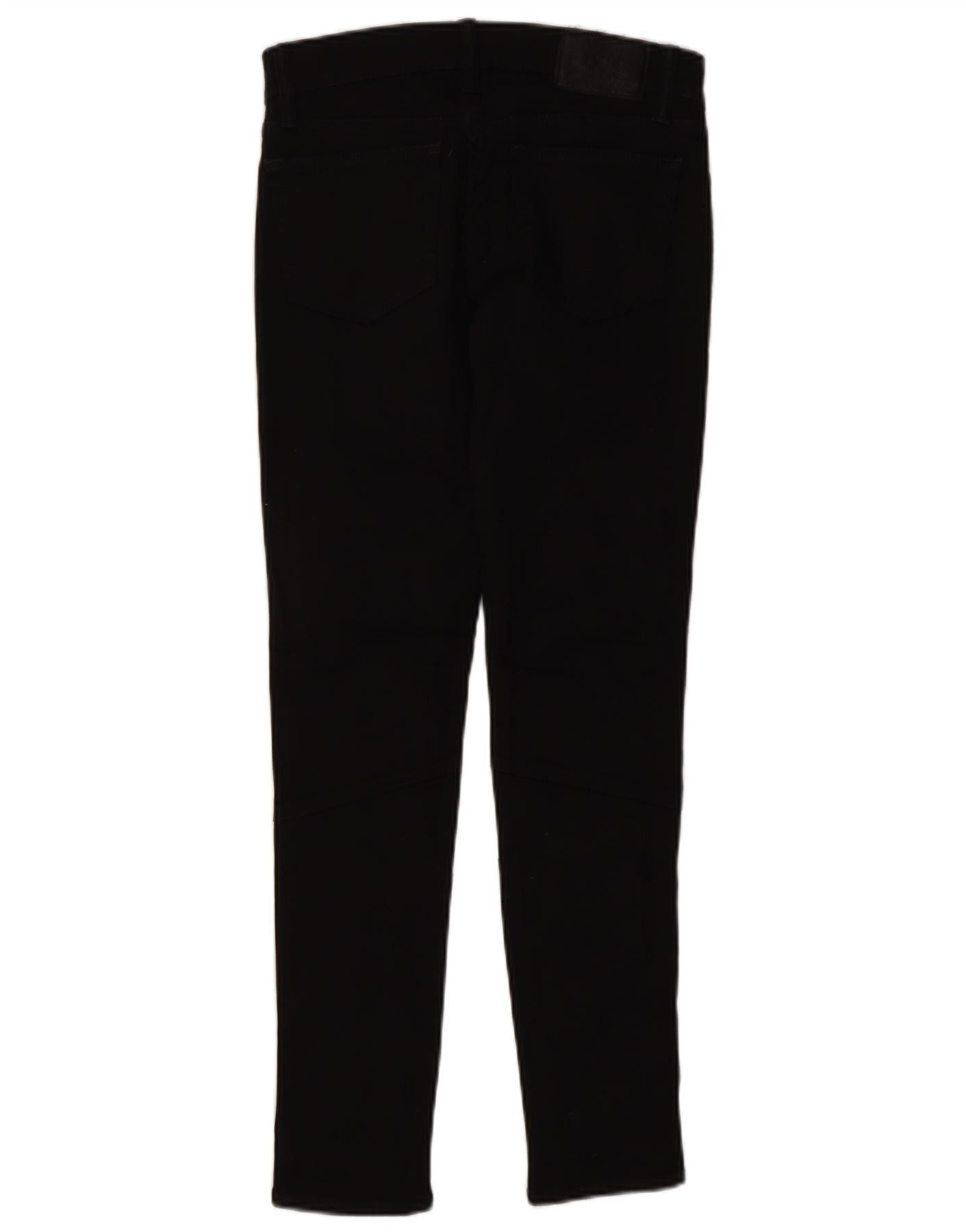 Polo Ralph Lauren Womens Skinny Jeans W27 L29 Black Viscose Size 27" / US 4 / IT 40 - 2 Thumbnail