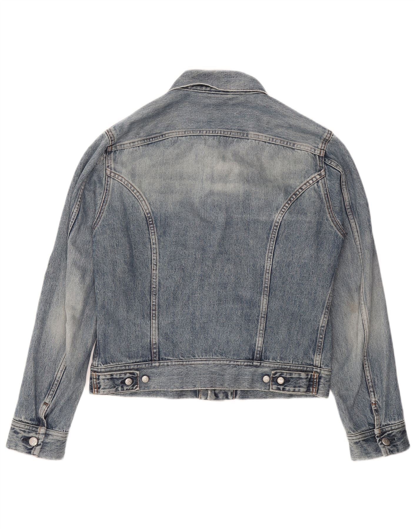 Diesel Womens Denim Jacket UK 14 Medium Blue Size M / US 6-8 / IT 42-44 - 2 Thumbnail