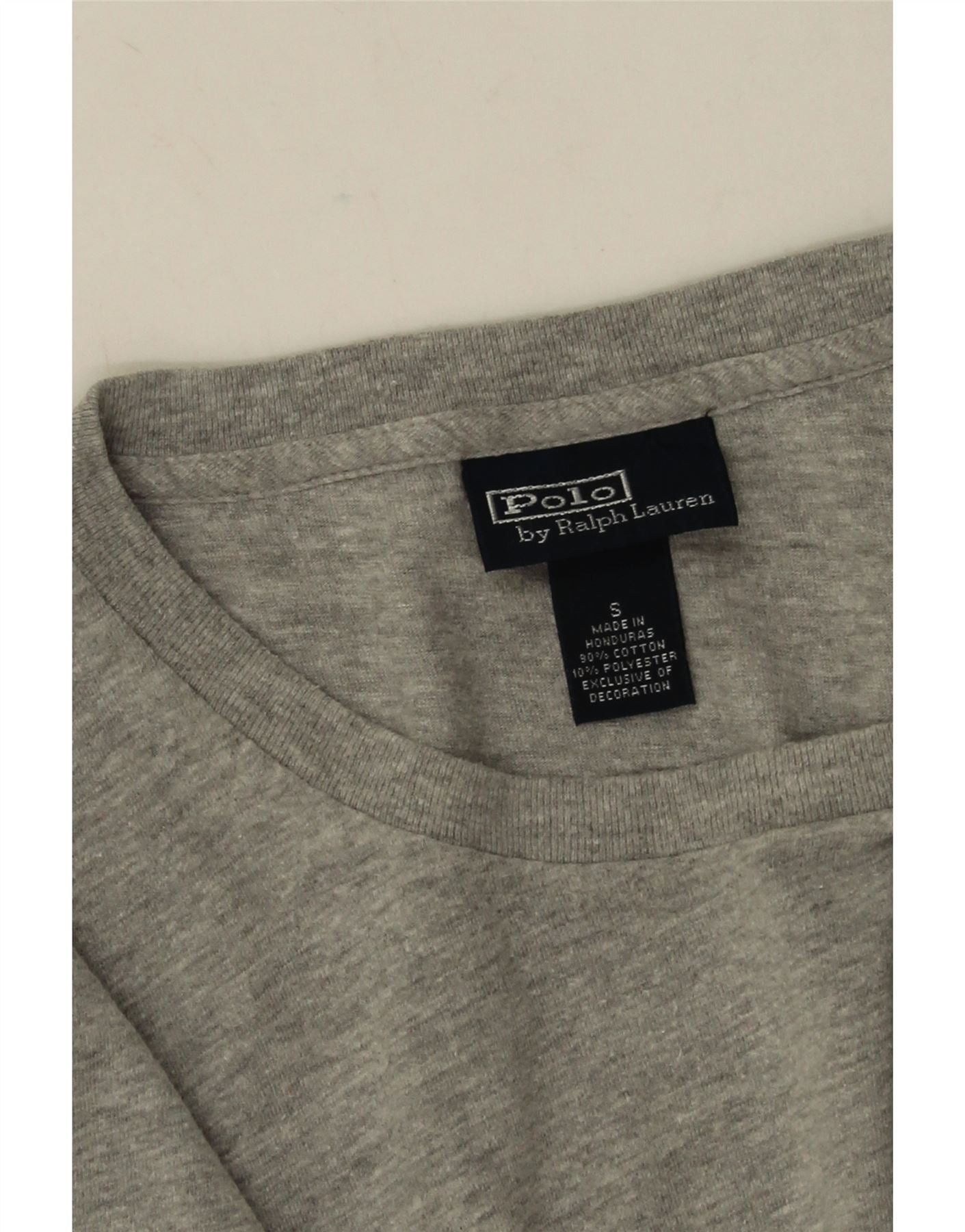 Polo Ralph Lauren Mens Top Long Sleeve Small Grey Flecked Cotton Size US L / EU 52-54 / 3 - 4 Thumbnail