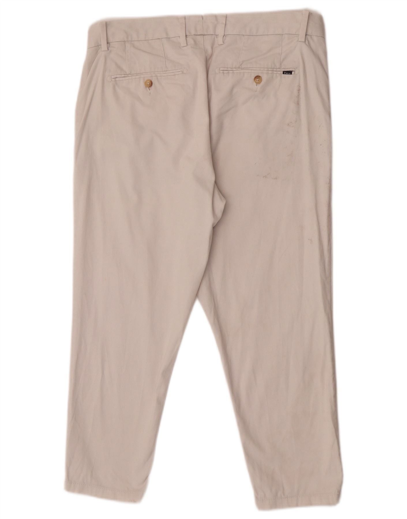 Polo Ralph Lauren Womens Capri Trousers US 10 Large W32 L23 White Cotton Size 28" / US 6 / IT 42 - 2 Thumbnail