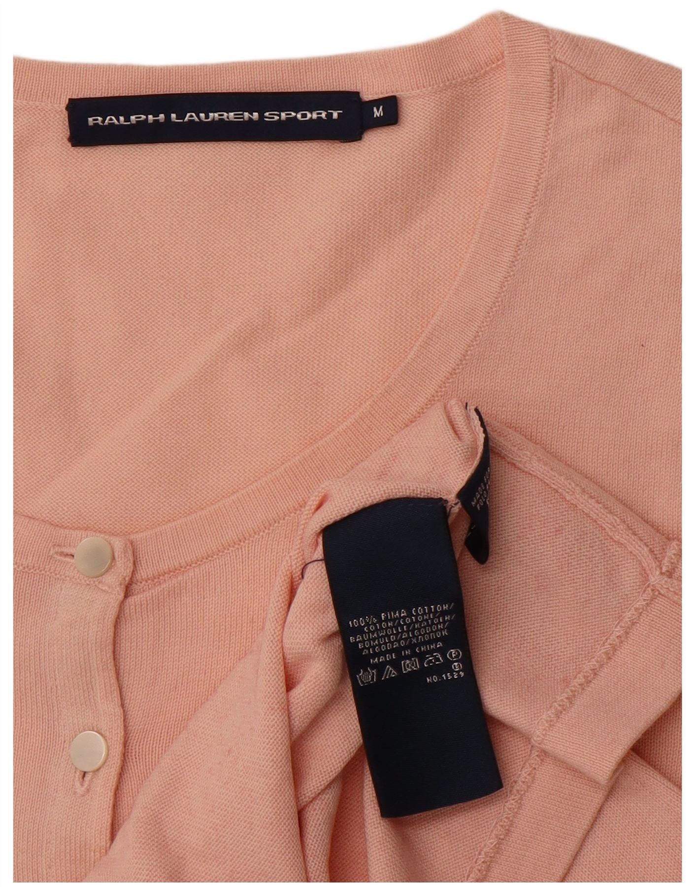 Ralph Lauren Womens Short Sleeve Cardigan Sweater UK 12 Medium Pink Cotto Size XS / US 0-2 / IT 36-38 - 3 Thumbnail