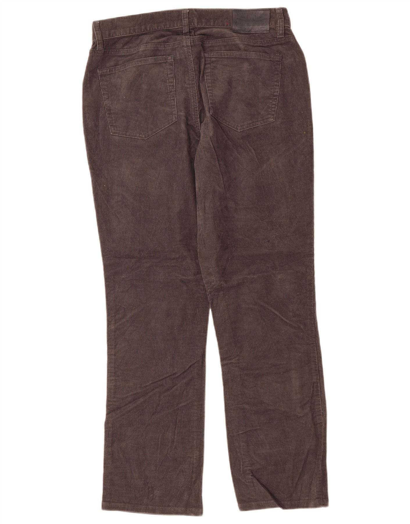 Ralph Lauren Womens Straight Corduroy Trousers US 8 Medium W30 L28 Grey Size 27" / US 4 / IT 40 - 2 Thumbnail