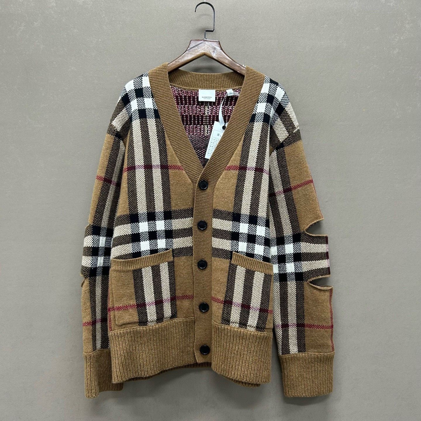 Burberry Burberry Checkered Knit Cardigan Size XS Size US XS / EU 42 / 0 - 2 Thumbnail