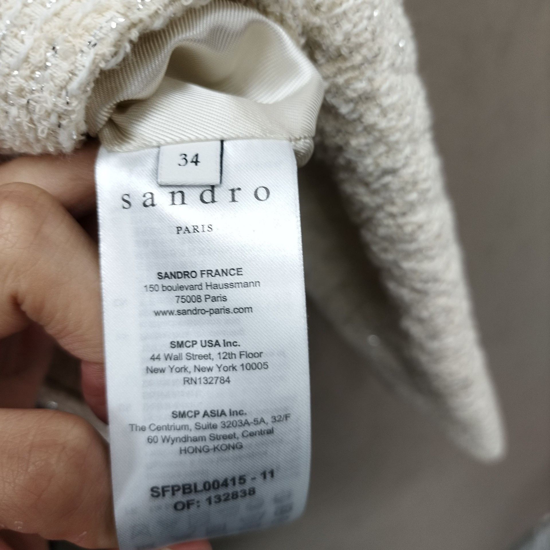 Sandro Sandro Tweed Jacket Size 34 Size XS / US 0-2 / IT 36-38 - 6 Thumbnail