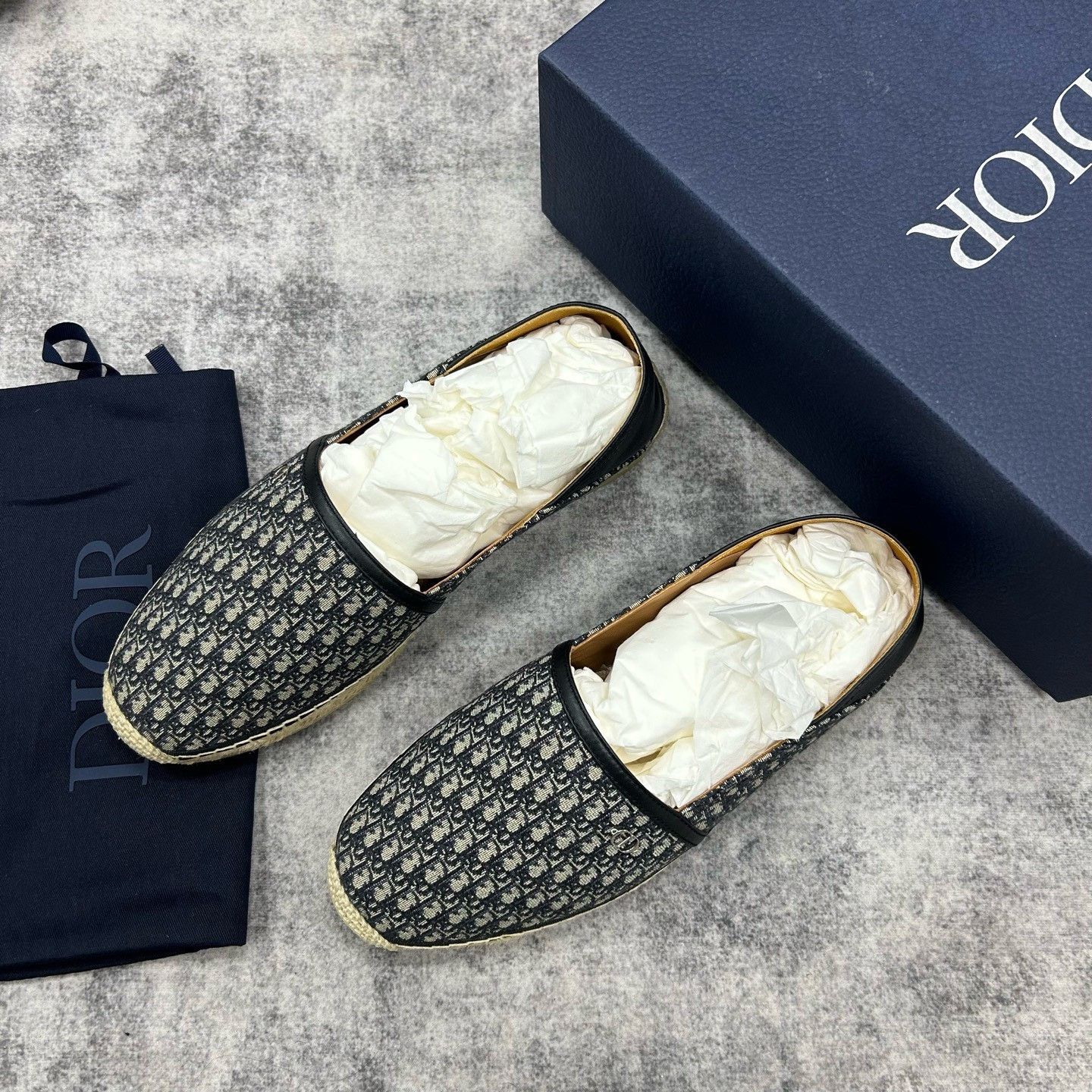 Dior Dior Oblique Canvas Espadrilles Size 12 Size US 12 / EU 45 - 3 Thumbnail