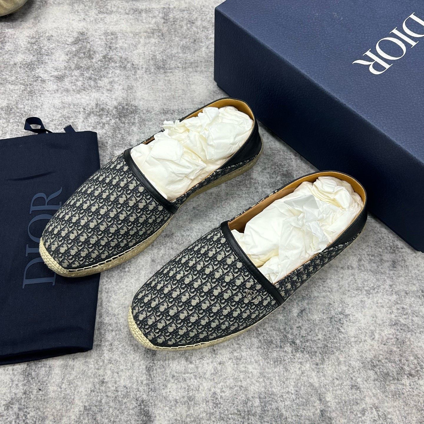 Dior Dior Oblique Canvas Espadrilles Size 12 Size US 12 / EU 45 - 2 Thumbnail