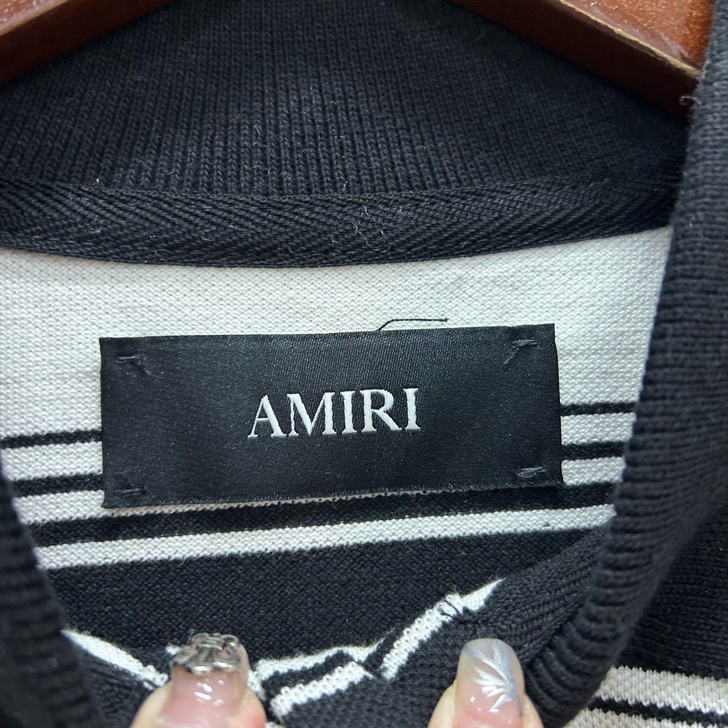 Amiri Amiri Striped Long Sleeve Polo Size M Size US M / EU 48-50 / 2 - 4 Thumbnail