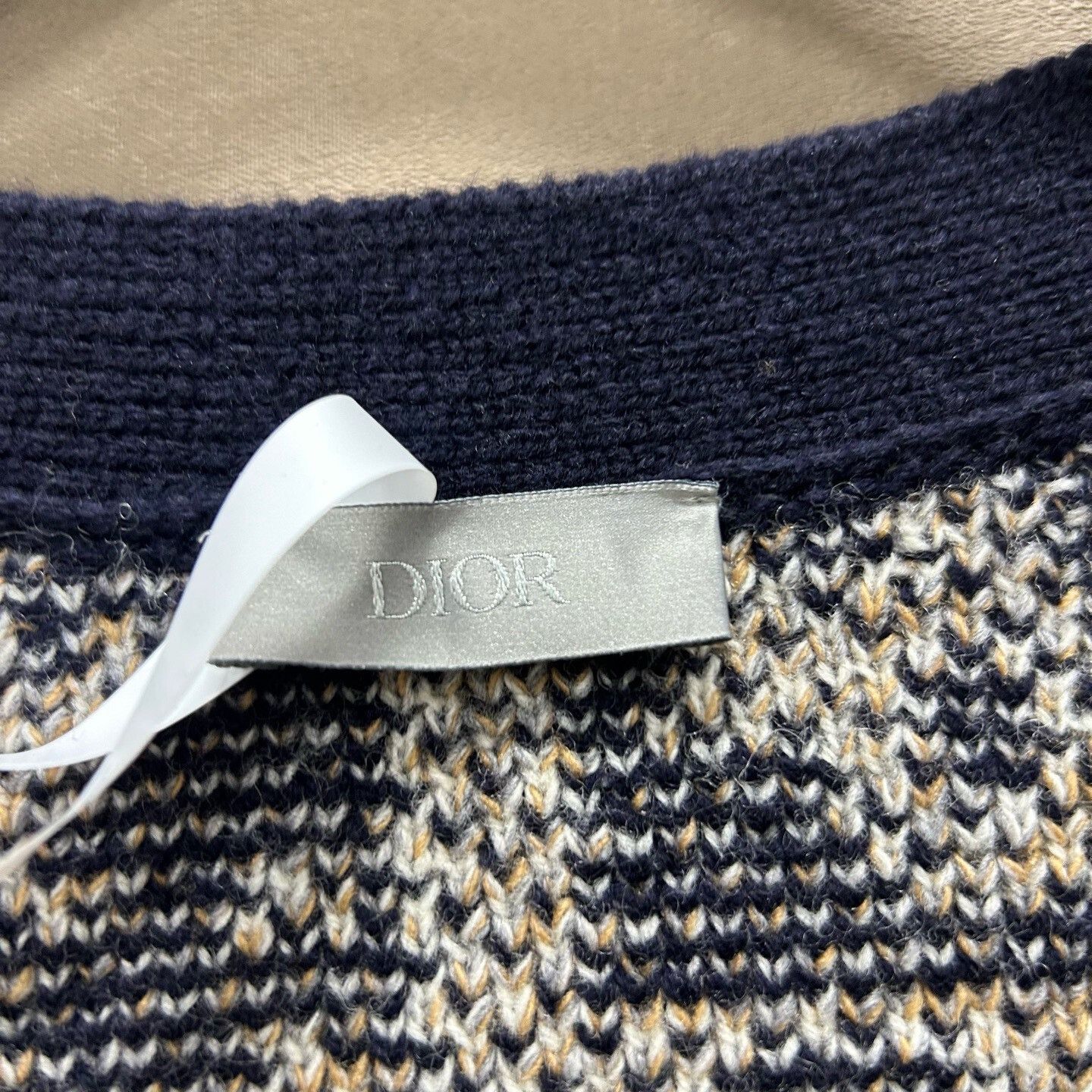 Dior Dior Oblique Pattern Wool Cardigan Size M Size US M / EU 48-50 / 2 - 4 Thumbnail