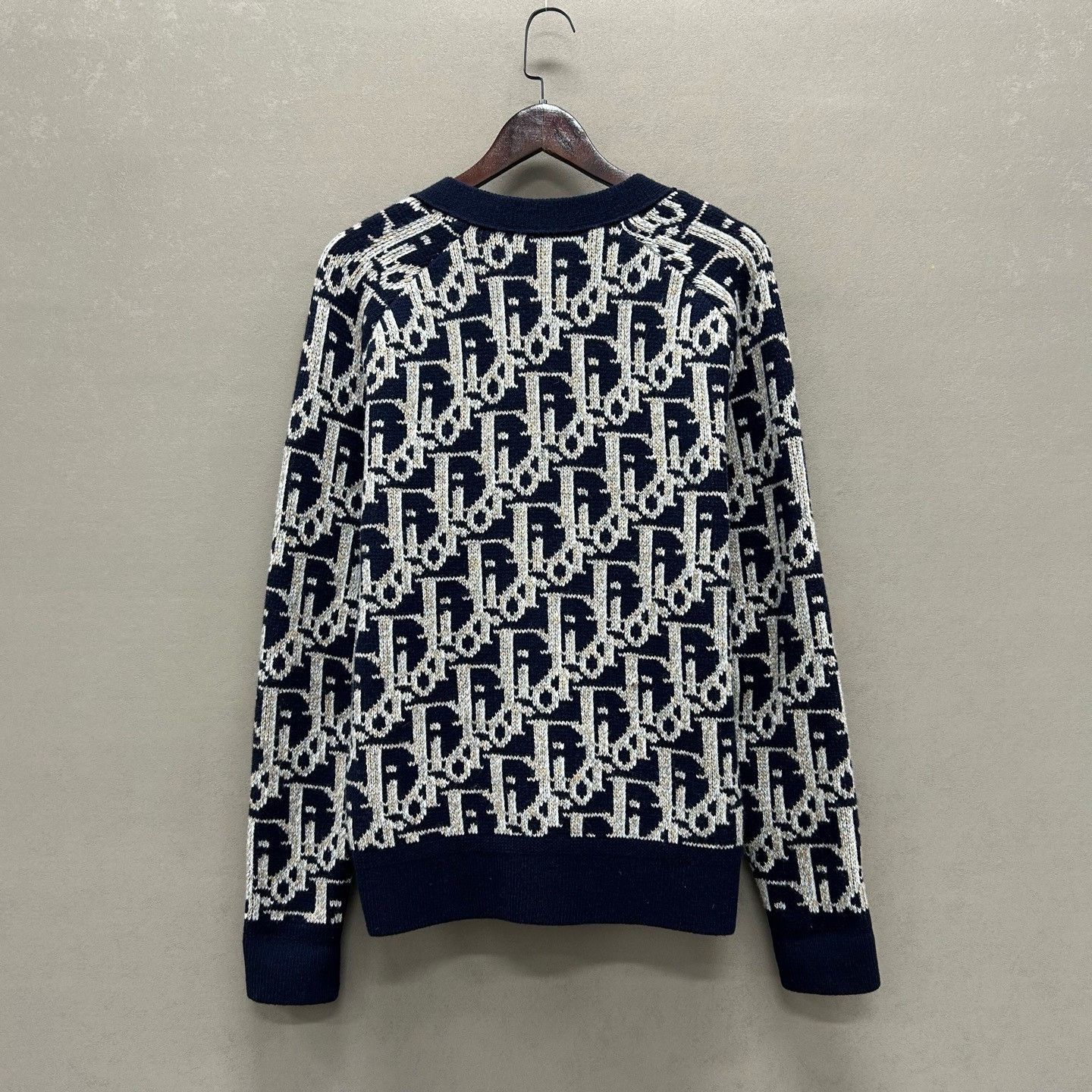 Dior Dior Oblique Pattern Wool Cardigan Size M Size US M / EU 48-50 / 2 - 3 Thumbnail