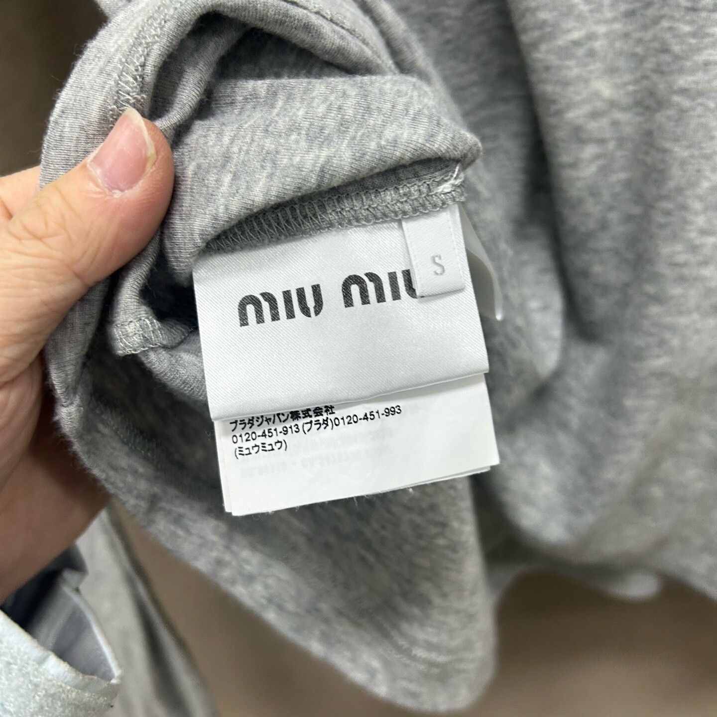 Miu Miu Miu Miu Logo Long Sleeve T-Shirt Size S Size S / US 4 / IT 40 - 5 Thumbnail
