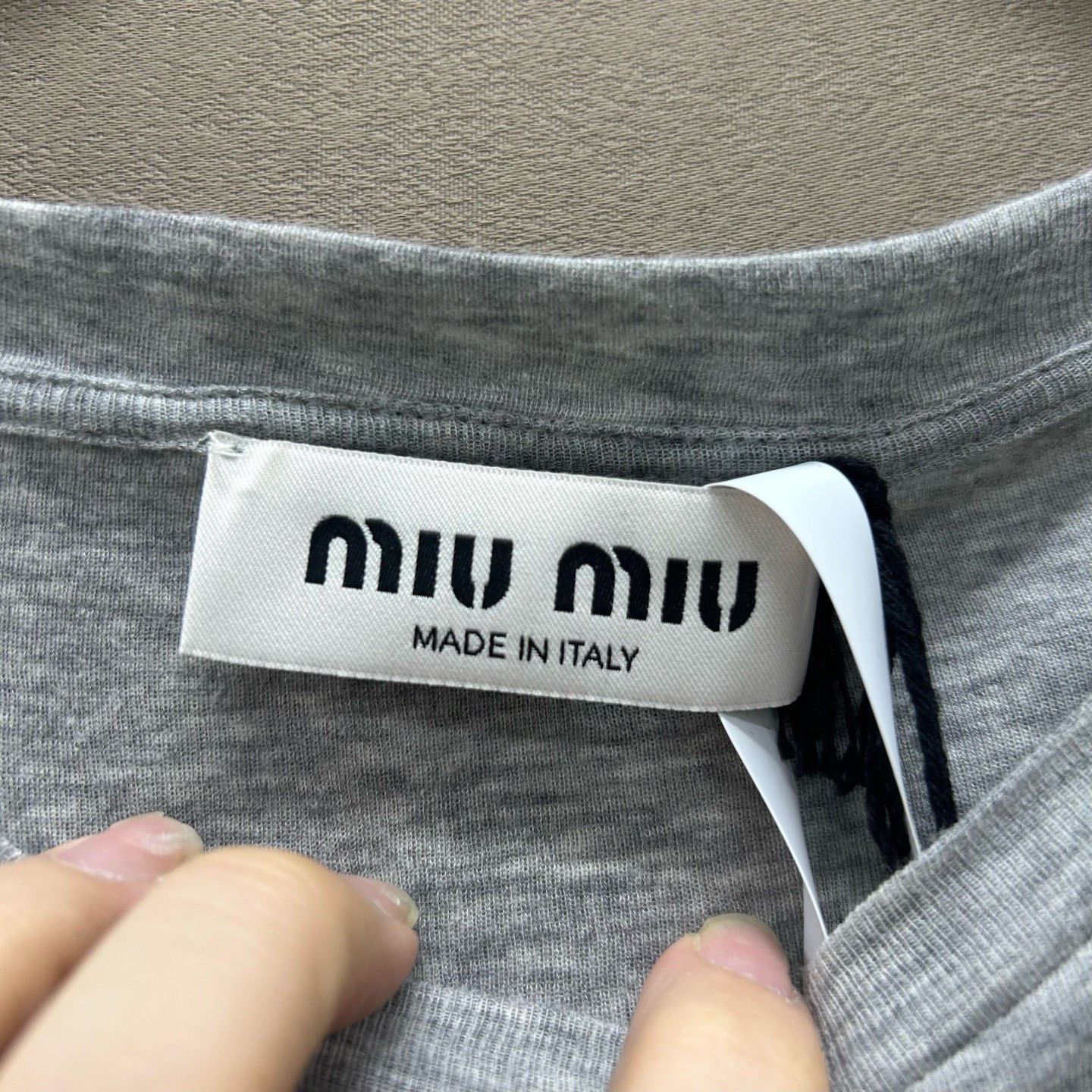 Miu Miu Miu Miu Logo Long Sleeve T-Shirt Size S Size S / US 4 / IT 40 - 4 Thumbnail