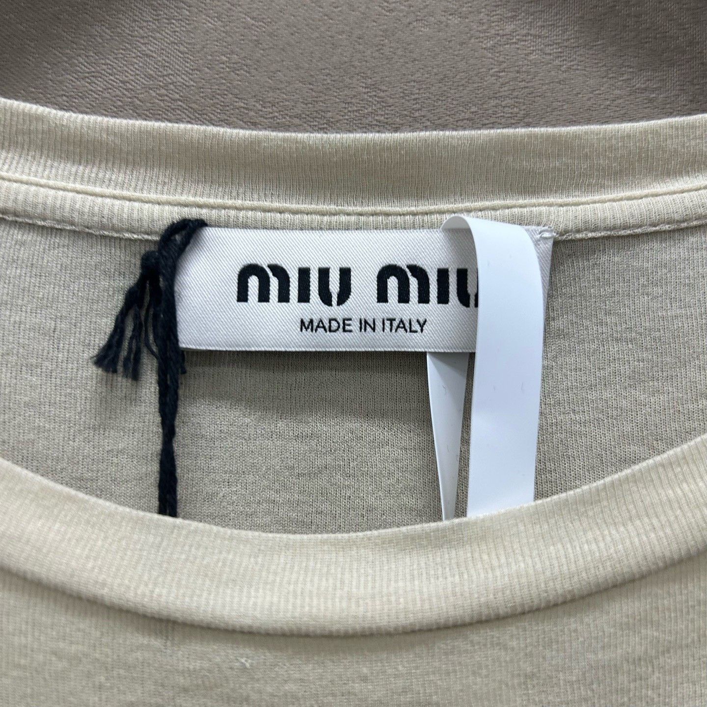 Miu Miu Miu Miu Logo Long Sleeve T-Shirt Size S Size S / US 4 / IT 40 - 4 Thumbnail
