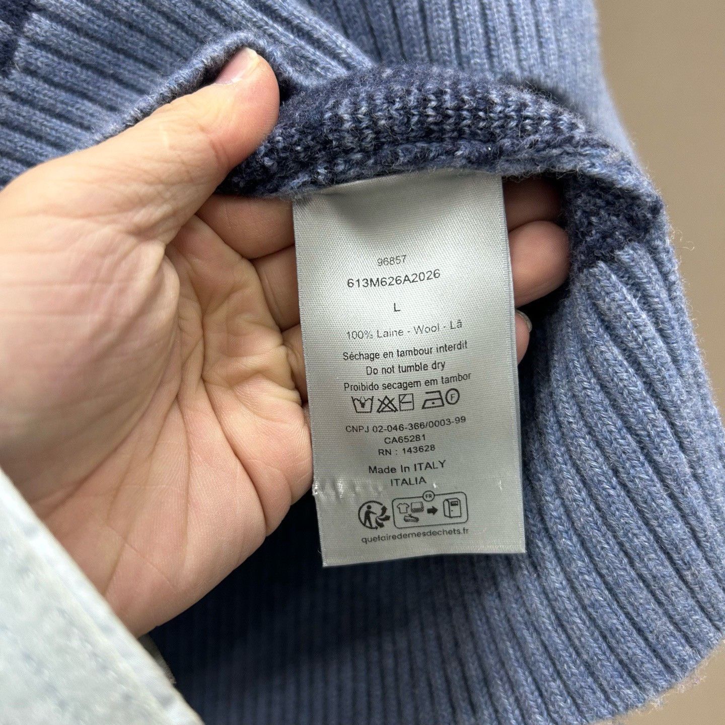 Dior Dior Oblique Monogram Sweater Size L Size US L / EU 52-54 / 3 - 5 Thumbnail