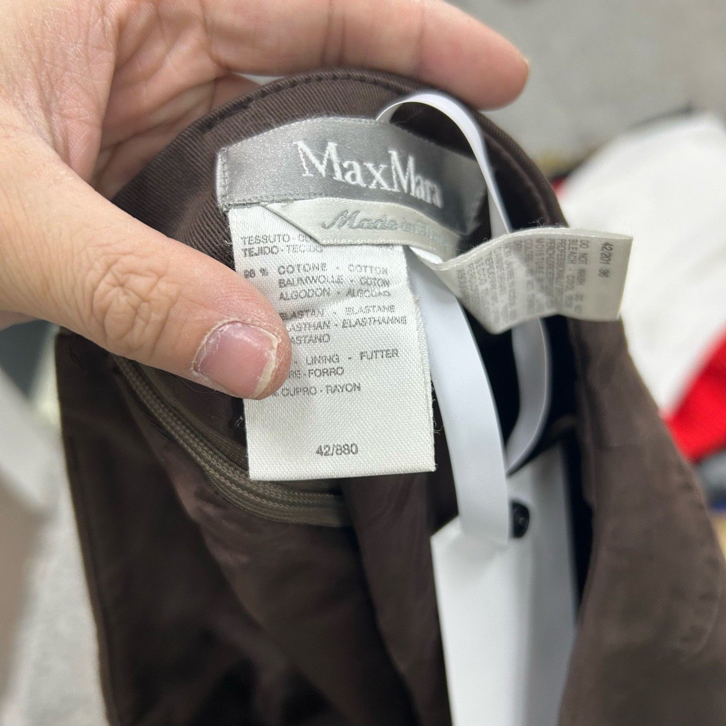 Max Mara MaxMara Brown Mini Skirt Size 42 (IT) Size 28" / US 6 / IT 42 - 5 Thumbnail