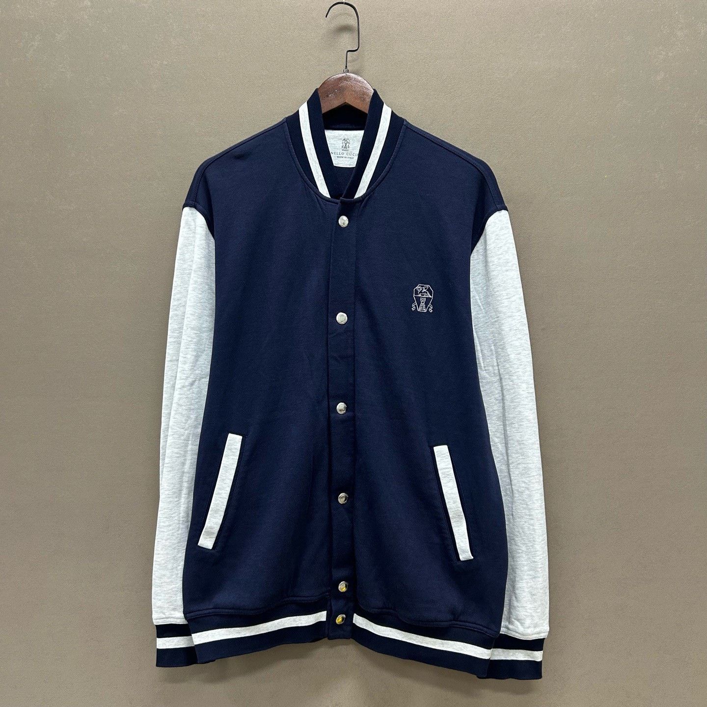 Brunello Cucinelli Brunello Cucinelli Colorblock Varsity Jacket Size XL Size US XL / EU 56 / 4 - 2 Thumbnail