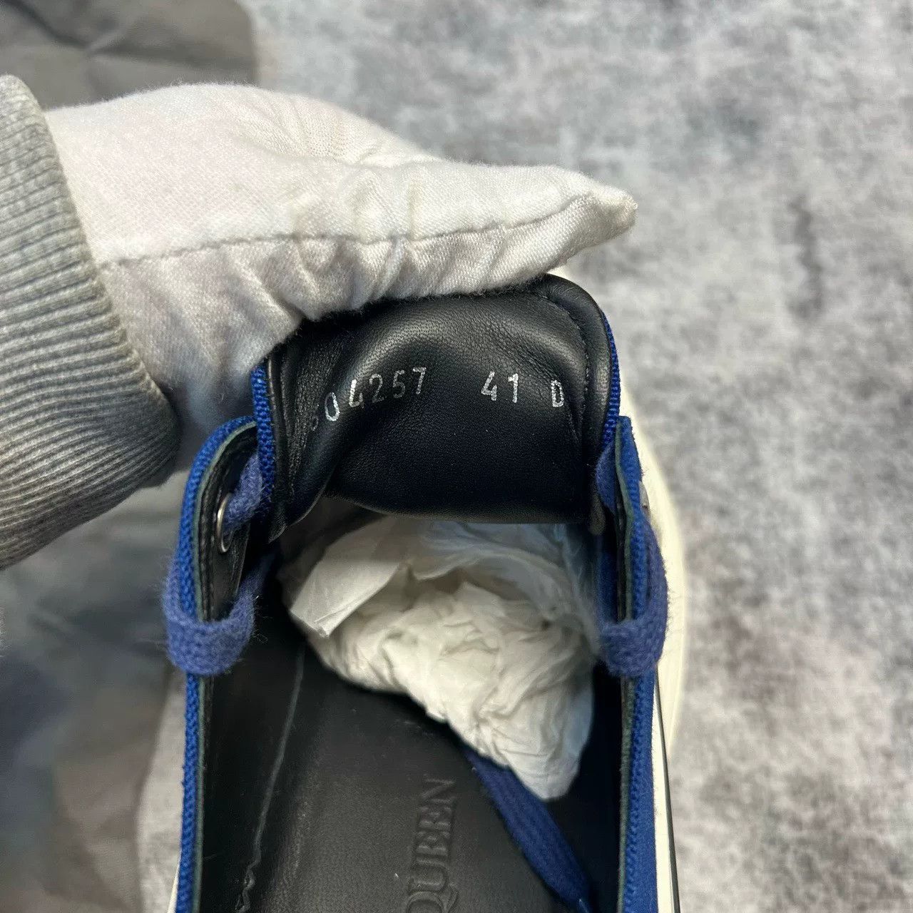 Alexander McQueen Alexander McQueen Blue Canvas Sneakers US 8 Size US 8 / EU 41 - 8 Thumbnail
