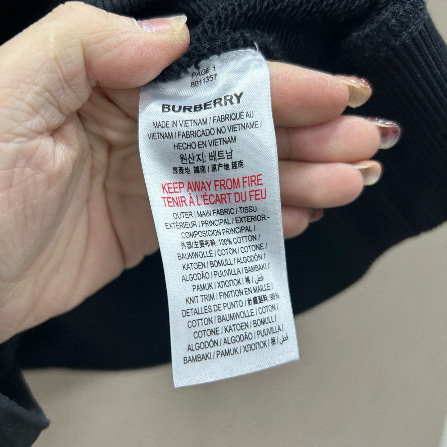 Burberry Burberry Logo Print Sweatshirt Size M Size US M / EU 48-50 / 2 - 5 Thumbnail