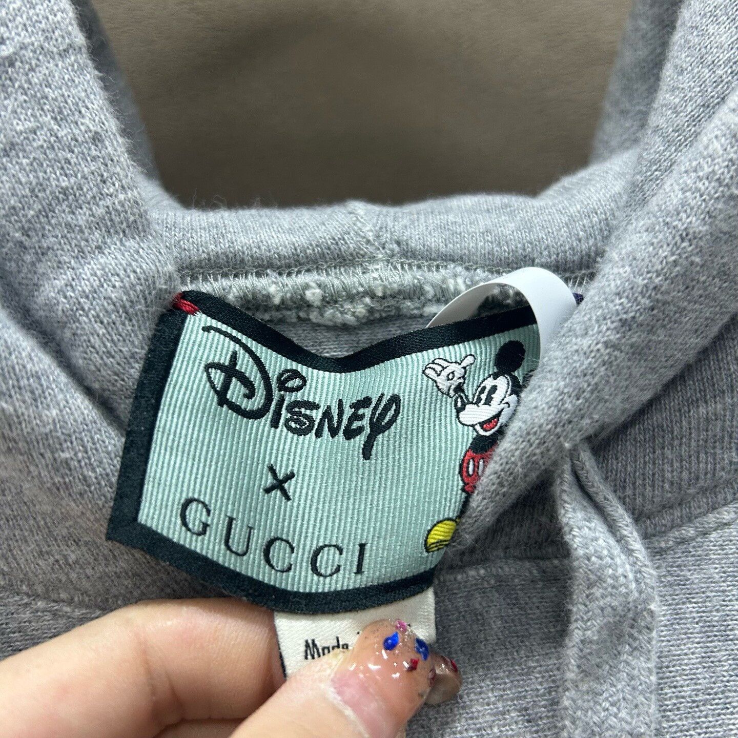 Gucci Gucci x Disney Mickey Mouse Hoodie Gray Size US M / EU 48-50 / 2 - 4 Thumbnail
