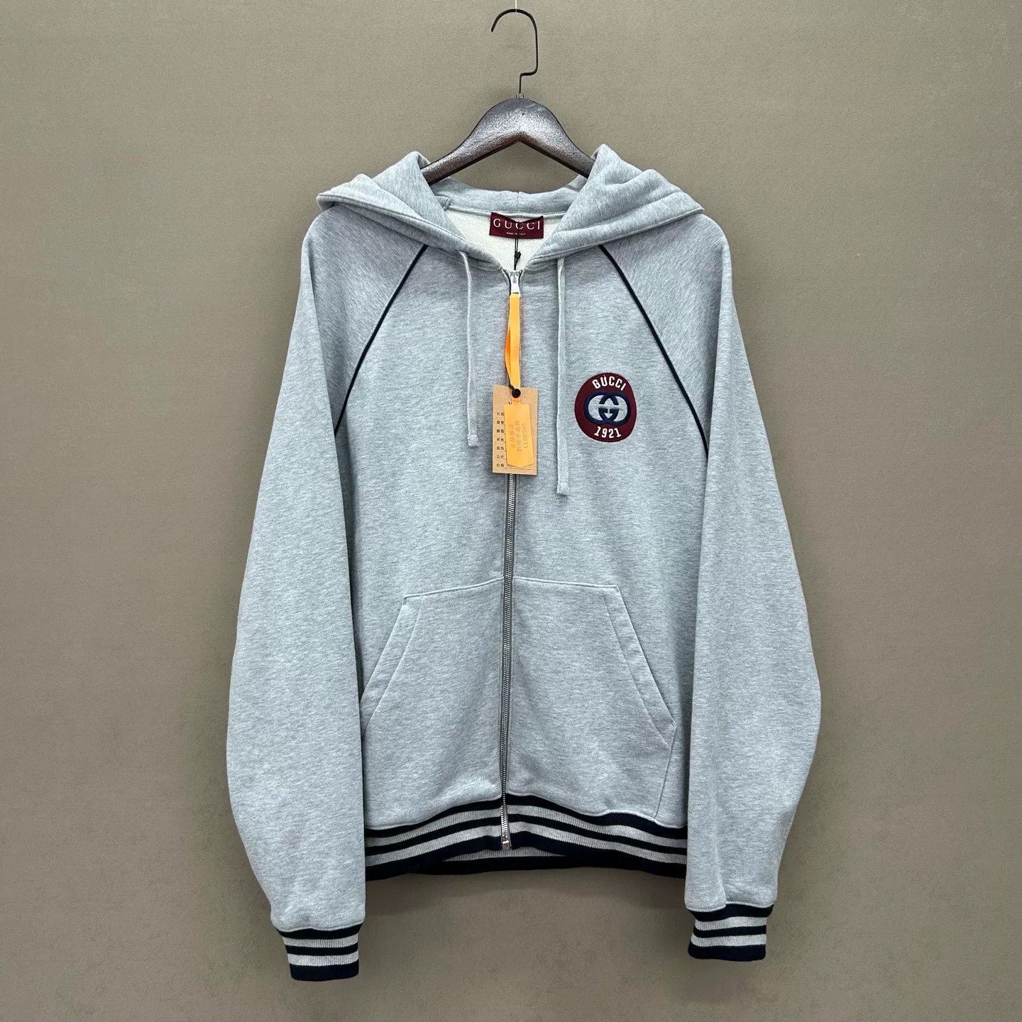 Gucci Gucci Logo Patch Zip-Up Hoodie Size M Size US M / EU 48-50 / 2 - 2 Thumbnail
