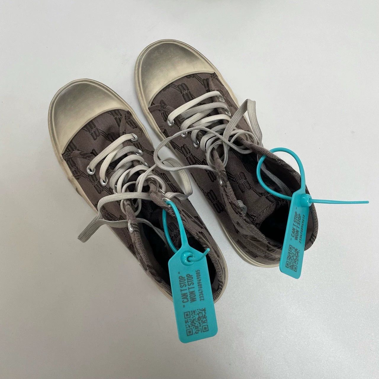 Balenciaga Balenciaga Monogram High Top Sneakers Size 43 Size US 10 / EU 43 - 4 Thumbnail