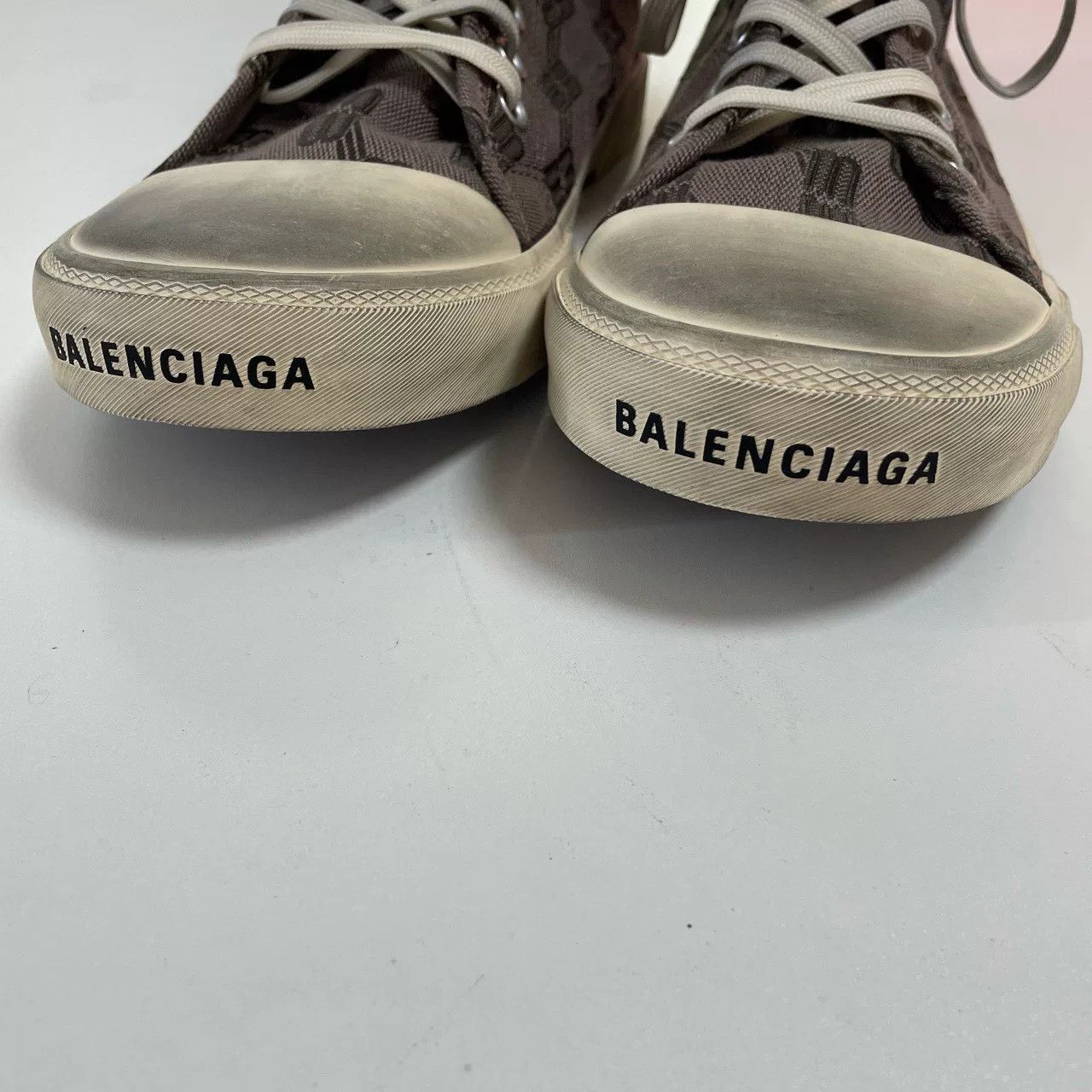 Balenciaga Balenciaga Monogram High Top Sneakers Size 43 Size US 10 / EU 43 - 3 Thumbnail