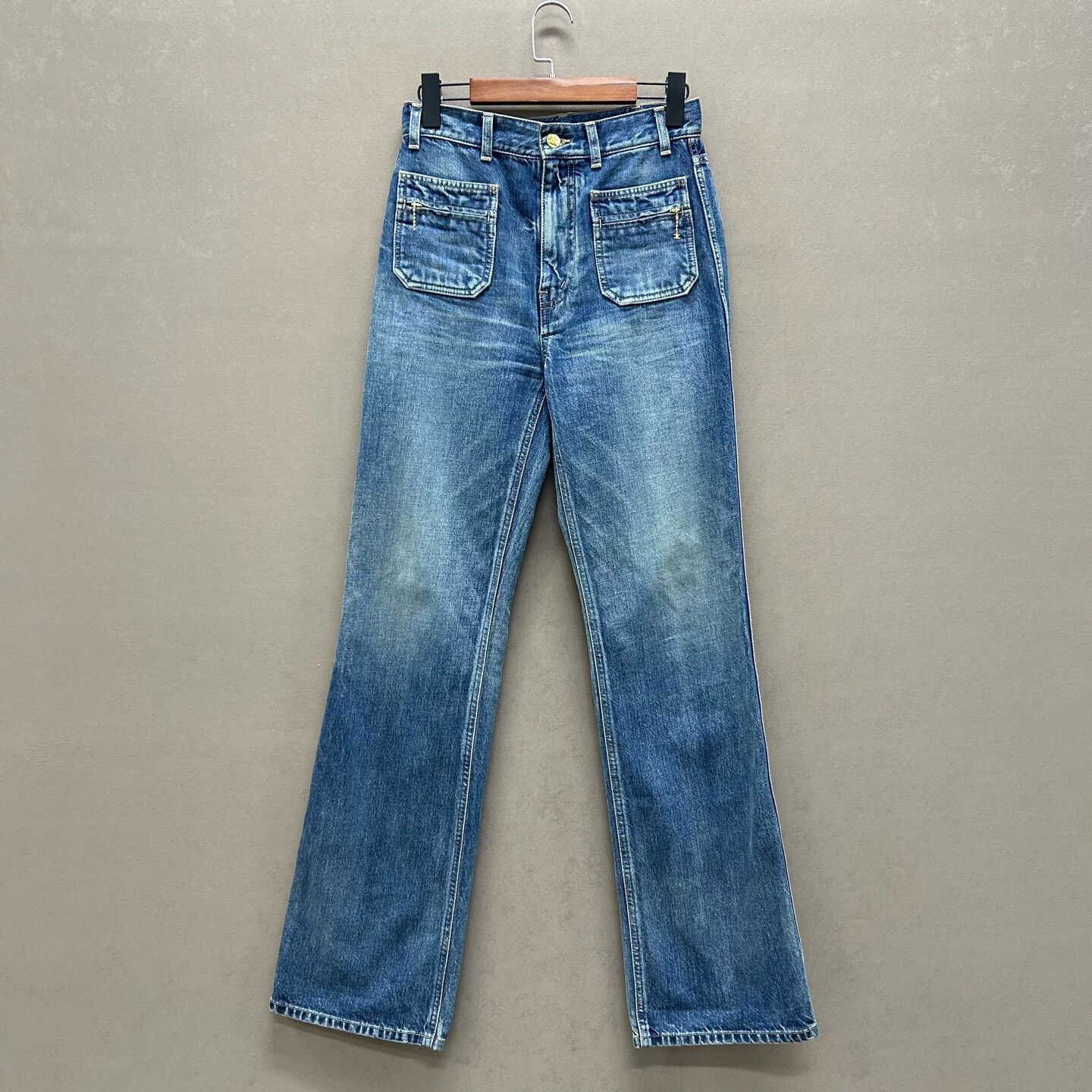 Celine Celine Logo Chain Denim Jeans Size 28 Size 28" / US 6 / IT 42 - 2 Thumbnail