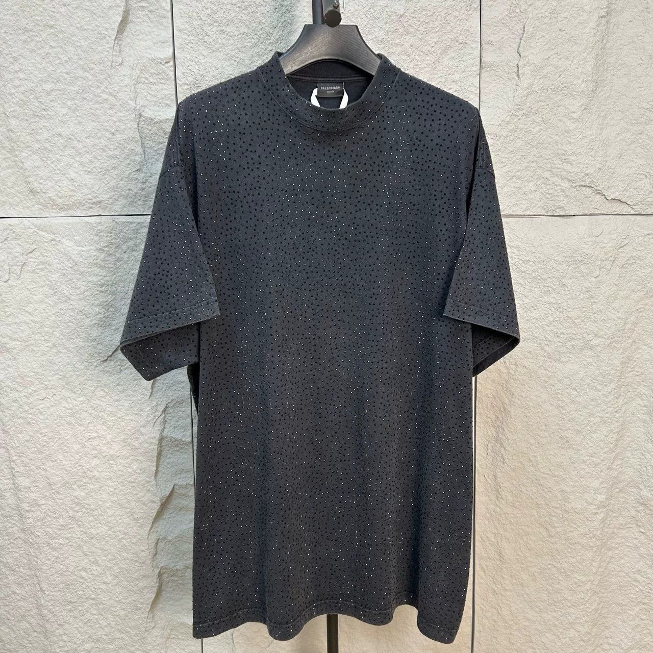 Balenciaga Balenciaga Rhinestone T-Shirt Size XL Size US XL / EU 56 / 4 - 2 Thumbnail