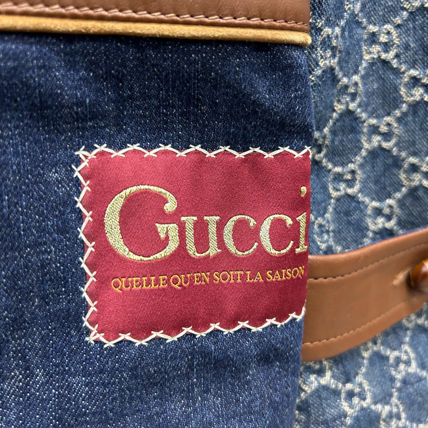 Gucci Gucci GG Logo Denim Jacket Size M Size US M / EU 48-50 / 2 - 4 Thumbnail