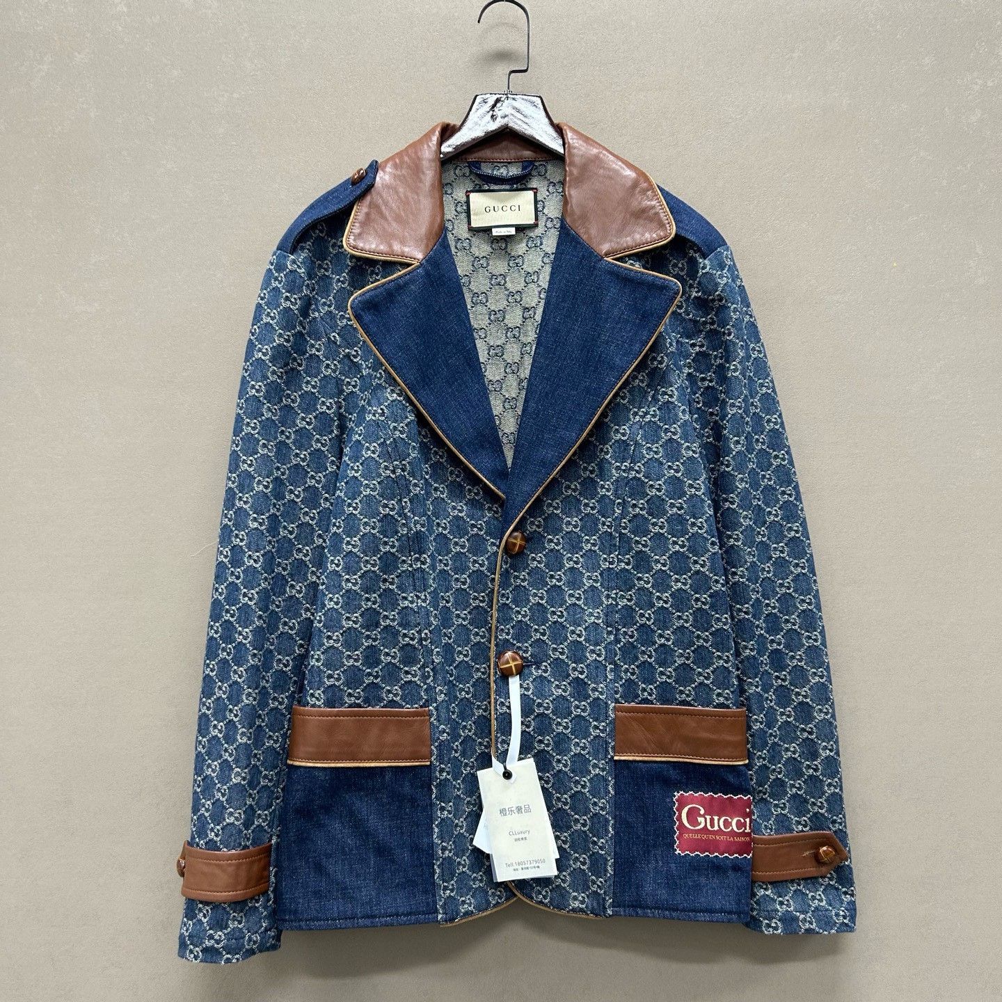 Gucci Gucci GG Logo Denim Jacket Size M Size US M / EU 48-50 / 2 - 2 Thumbnail