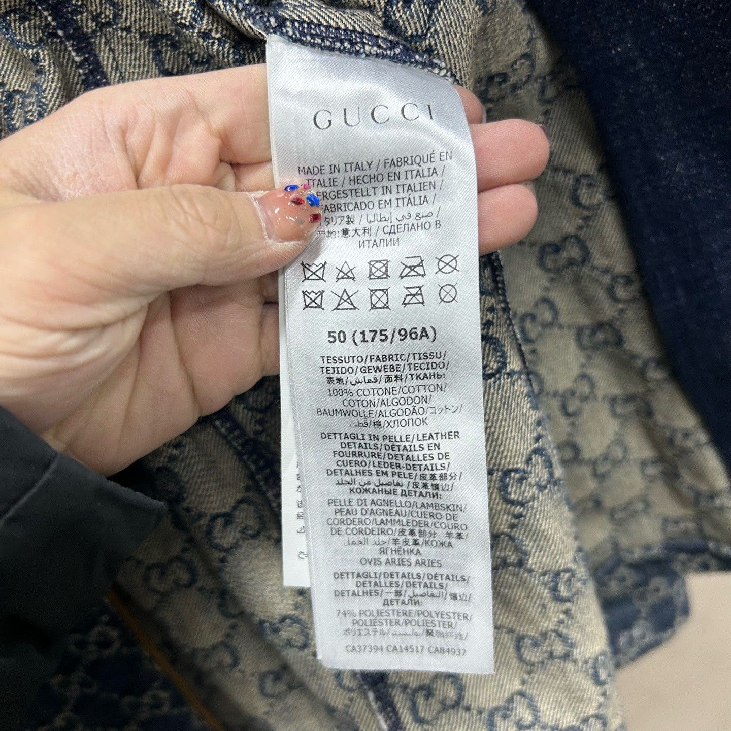 Gucci Gucci GG Logo Denim Jacket Size M Size US M / EU 48-50 / 2 - 6 Thumbnail
