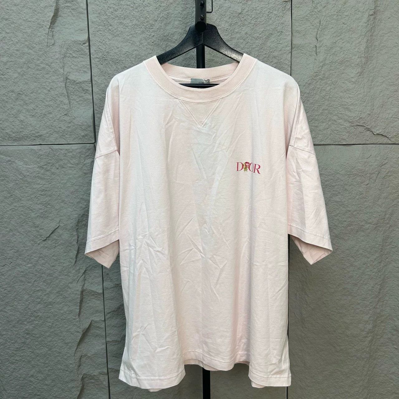 Dior Dior Rose Embroidery Logo T-Shirt XXL Size US XXL / EU 58 / 5 - 2 Thumbnail