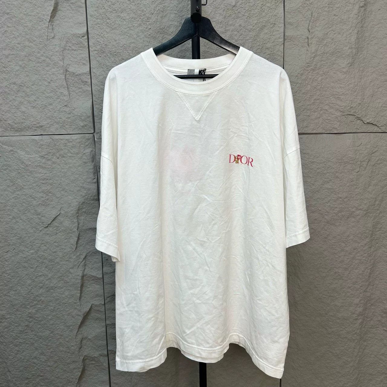 Dior Dior Rose Embroidered T-Shirt Size 3XL Size US XXL / EU 58 / 5 - 2 Thumbnail