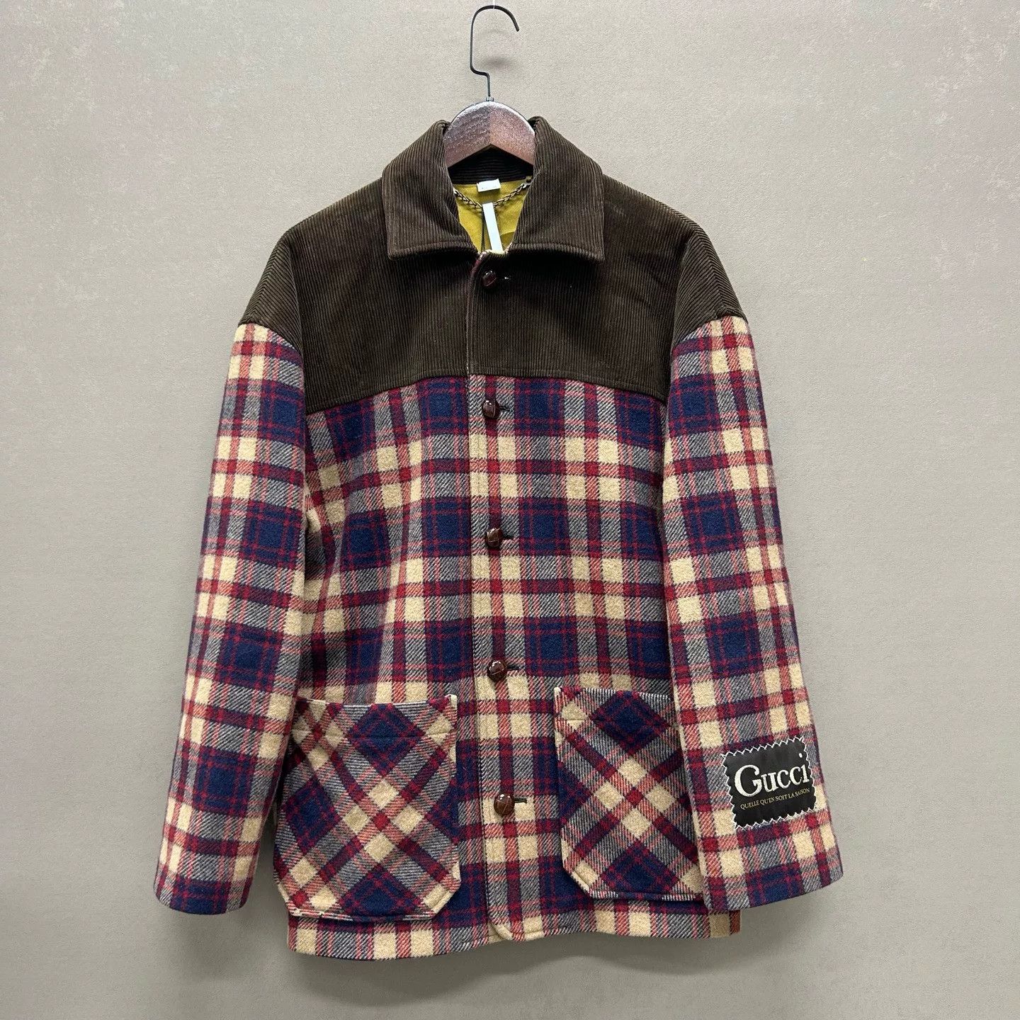 Gucci Gucci Plaid Wool Corduroy Jacket Size S Size US S / EU 44-46 / 1 - 2 Thumbnail