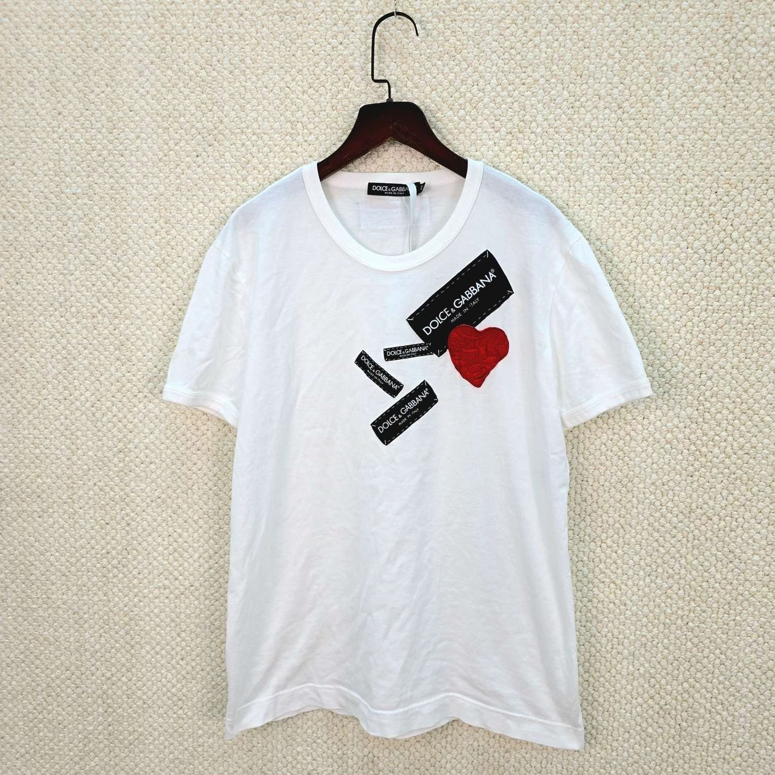 Dolce & Gabbana Dolce & Gabbana Heart Patch Short Sleeve T-Shirt Size XS Size US XS / EU 42 / 0 - 2 Thumbnail