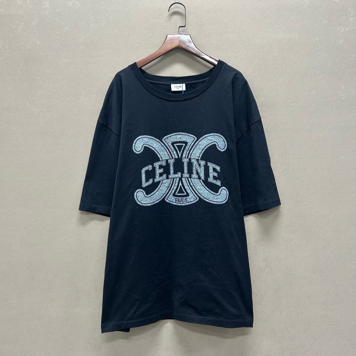 Celine Celine Triomphe Logo T-Shirt Size M Size US M / EU 48-50 / 2 - 2 Thumbnail