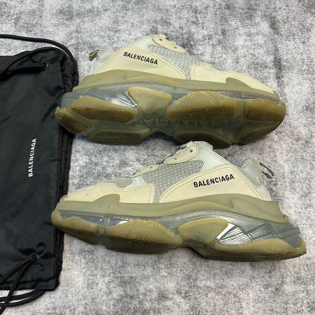 Balenciaga Balenciaga Triple S Gray Sneakers Size 41 Size US 8 / EU 41 - 3 Thumbnail