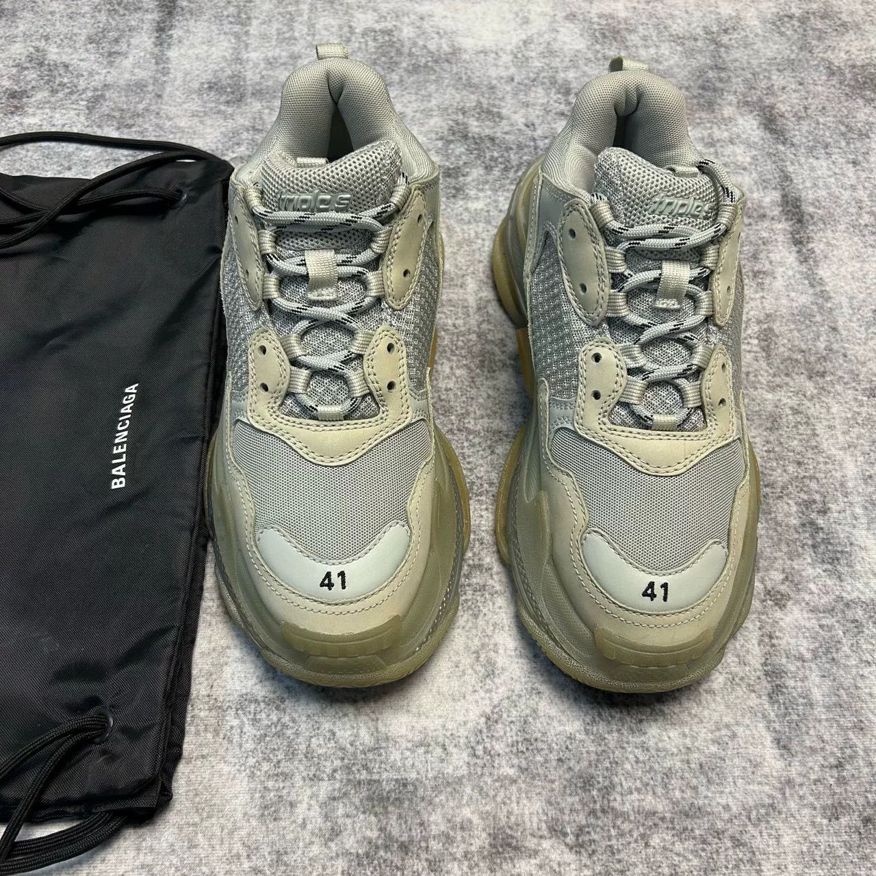Balenciaga Balenciaga Triple S Gray Sneakers Size 41 Size US 8 / EU 41 - 2 Thumbnail