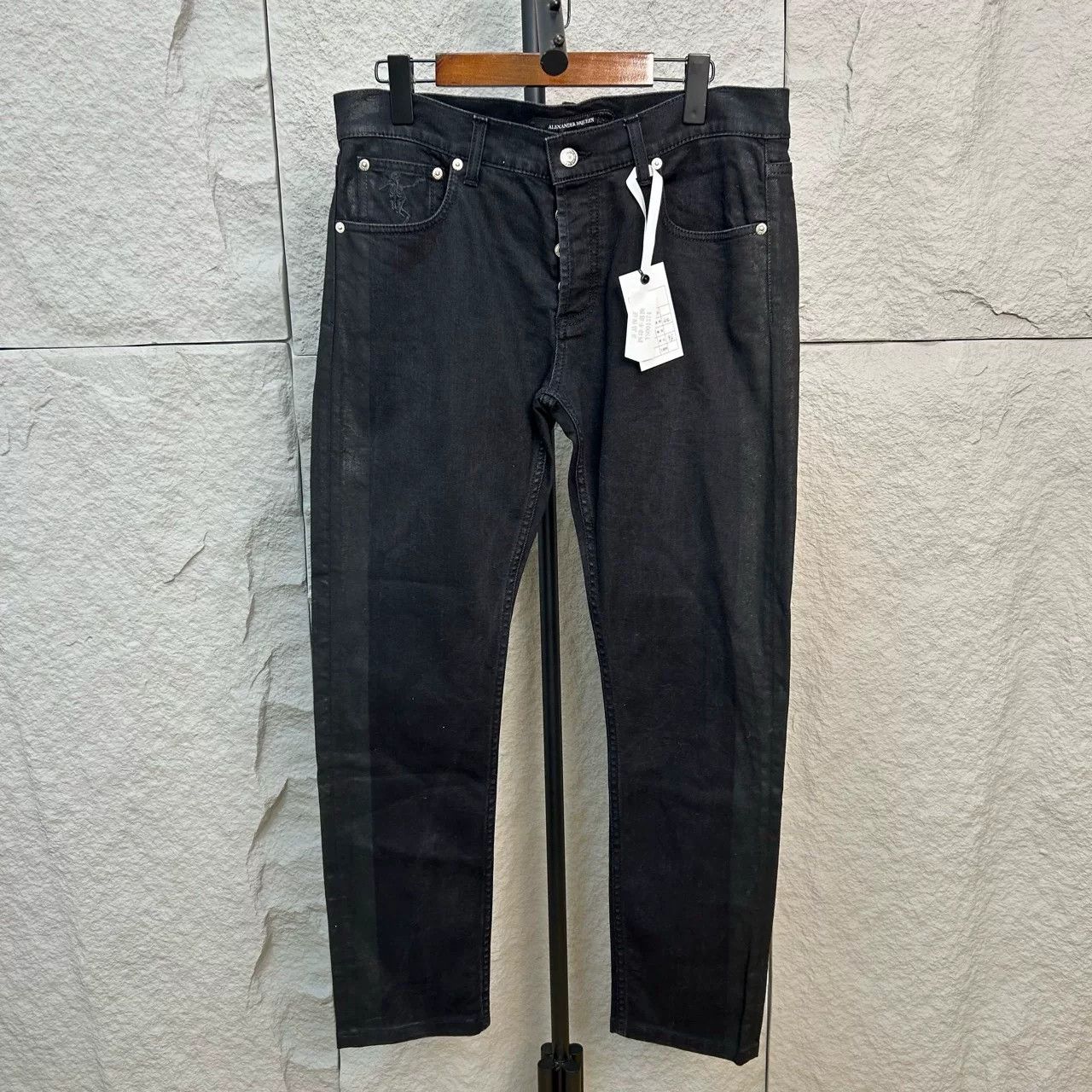 Alexander McQueen Alexander McQueen Black Denim Jeans Size 34 Size US 34 / EU 50 - 2 Thumbnail