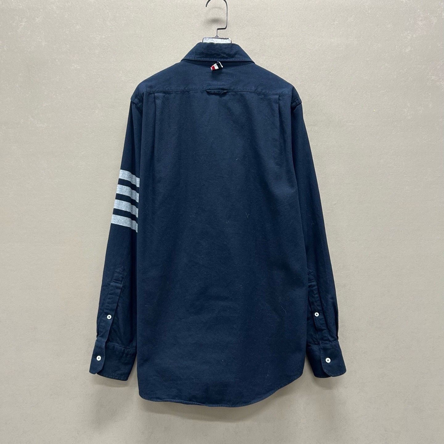 Thom Browne Thom Browne 4-Bar Stripe Cotton Shirt Size 2 Size US M / EU 48-50 / 2 - 3 Thumbnail