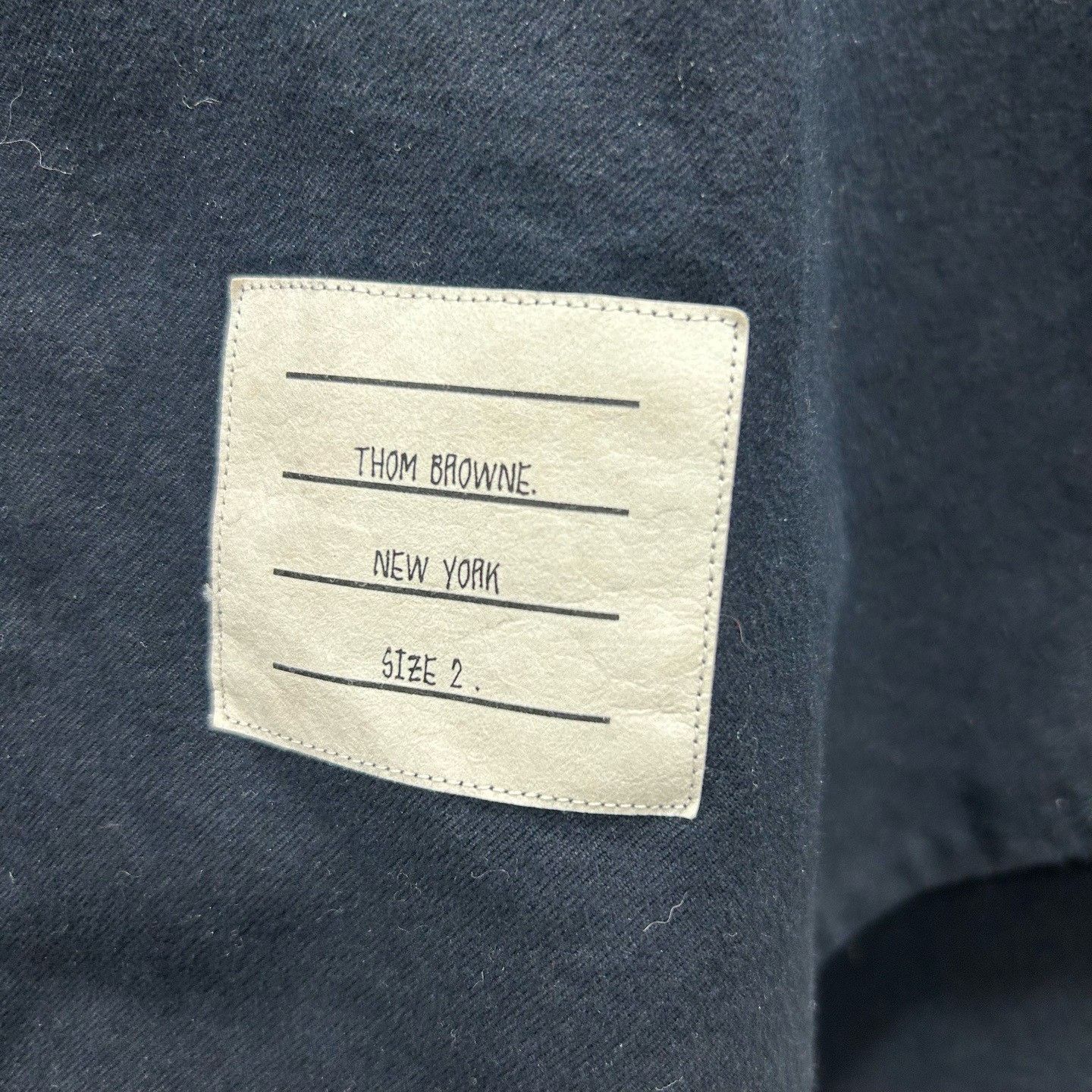 Thom Browne Thom Browne 4-Bar Stripe Cotton Shirt Size 2 Size US M / EU 48-50 / 2 - 4 Thumbnail