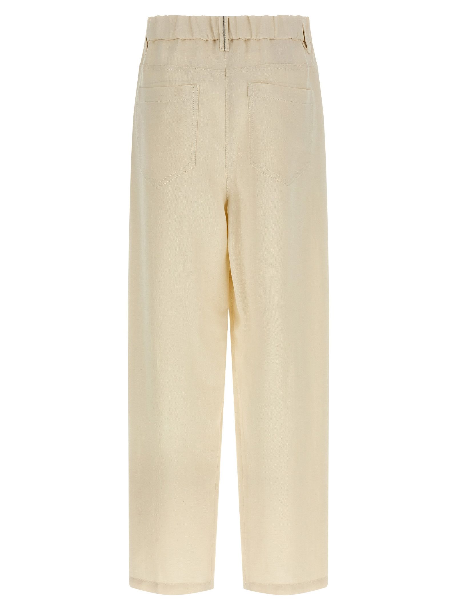 Brunello Cucinelli Linen Trousers Size 28" / US 6 / IT 42 - 2 Thumbnail
