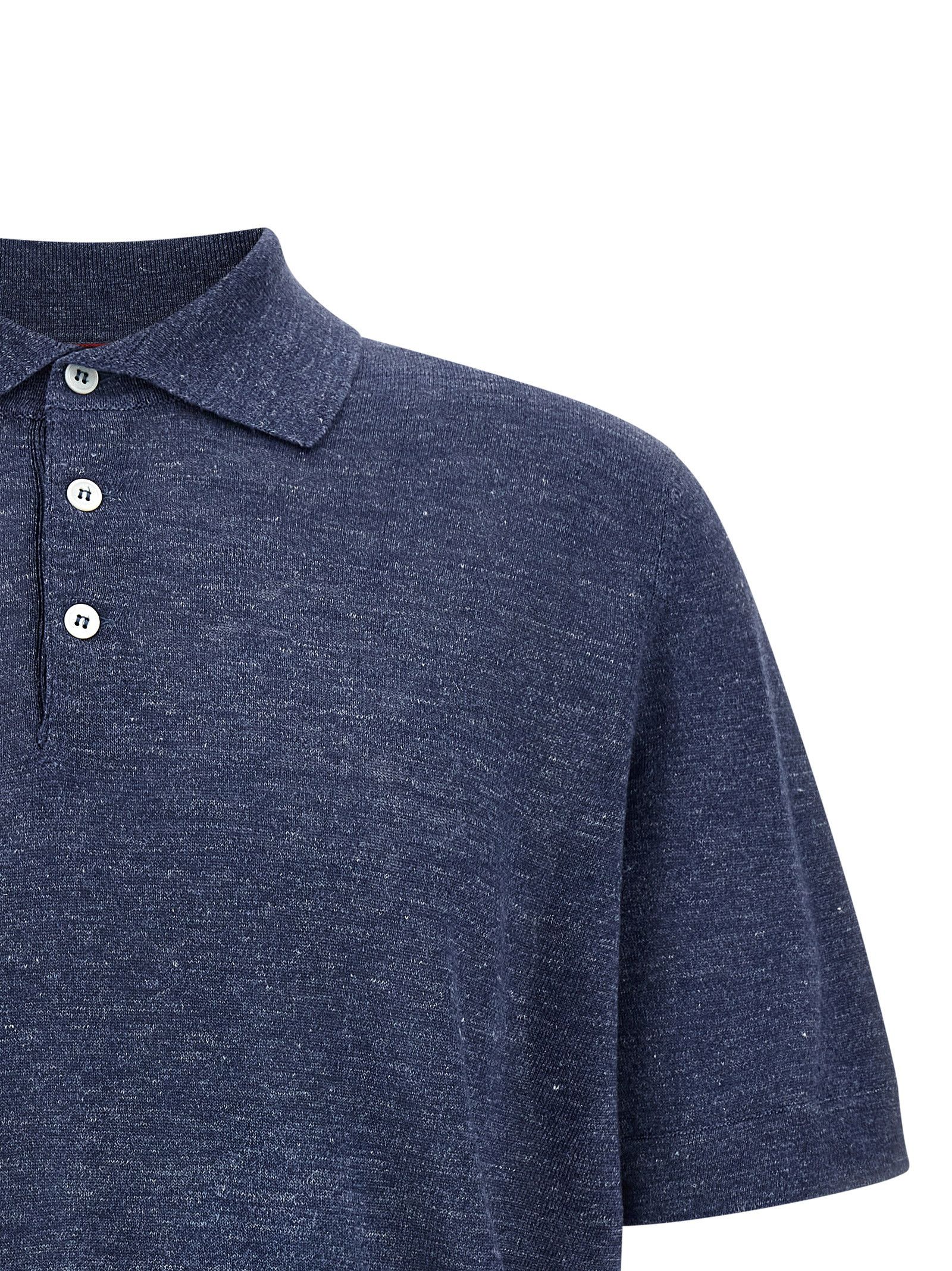Brunello Cucinelli Linen Cotton Polo Shirt Size US M / EU 48-50 / 2 - 3 Thumbnail