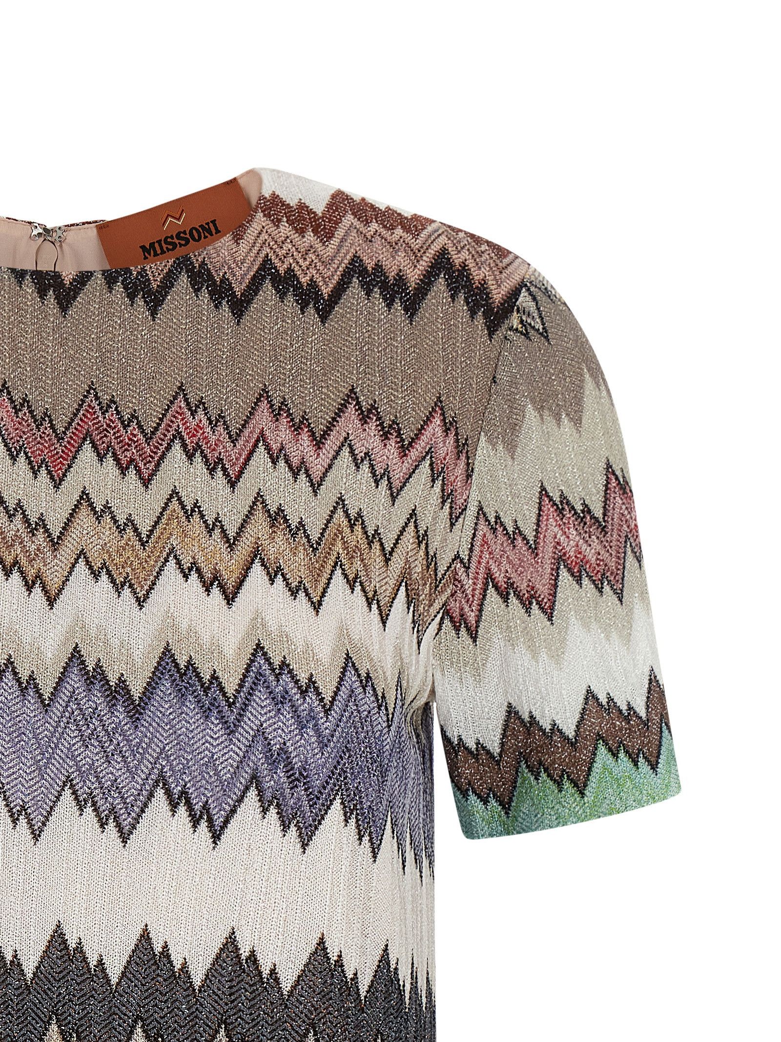 Missoni Lamé Viscose Dress Size L / US 10 / IT 46 - 3 Thumbnail