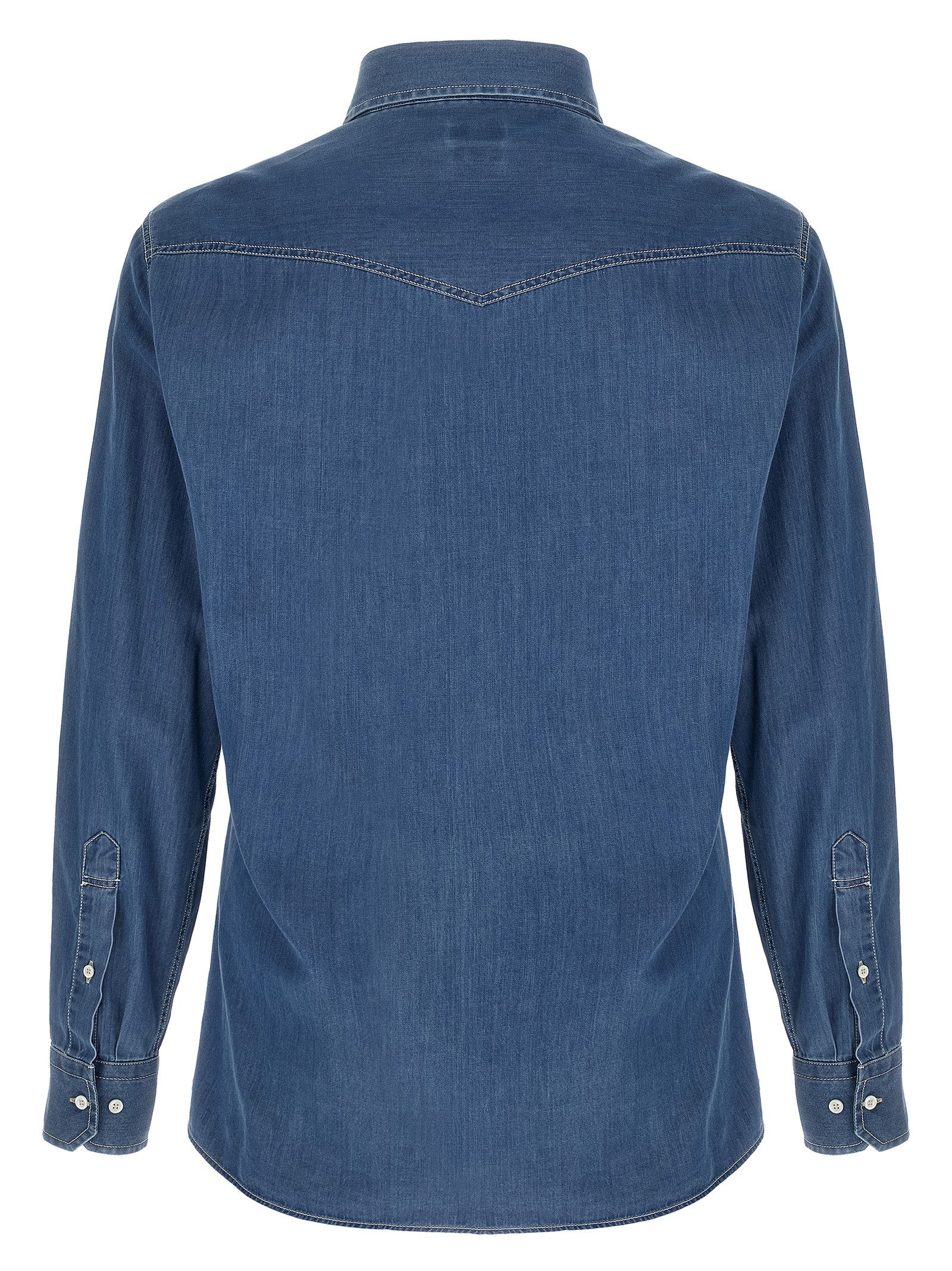 Brunello Cucinelli Texan Shirt Size US L / EU 52-54 / 3 - 2 Thumbnail