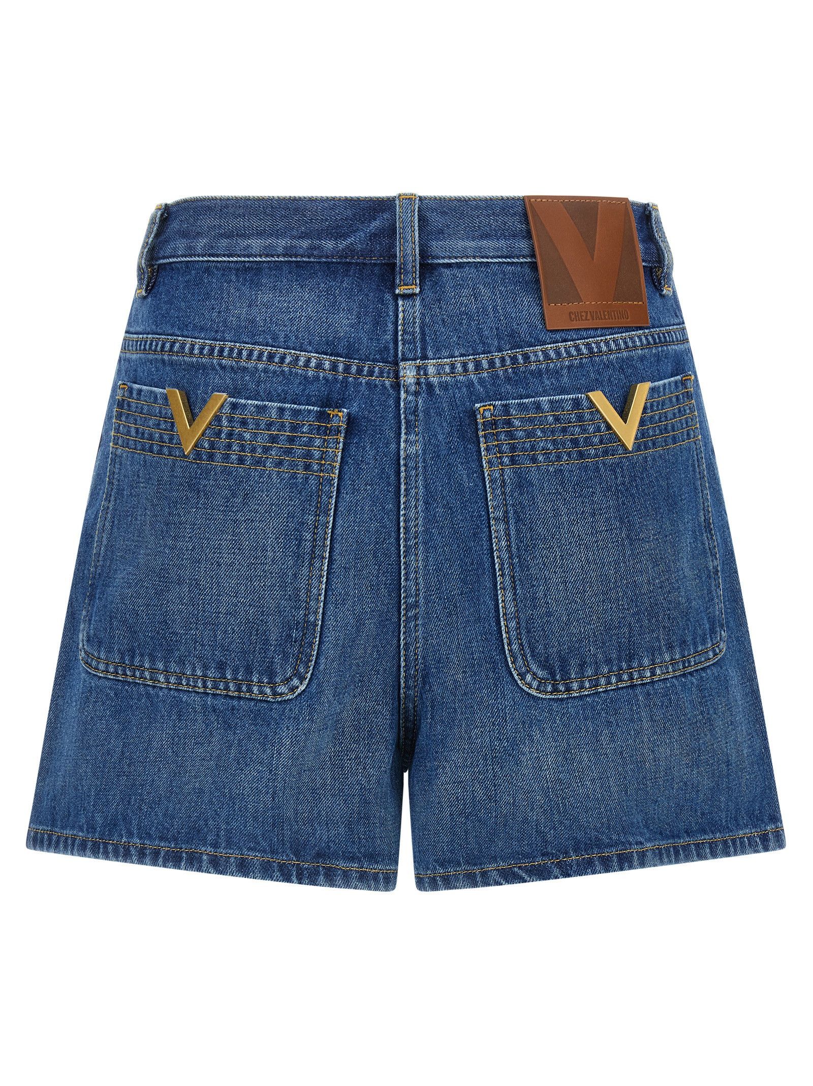 Valentino Valentino Garavani Vgold Shorts Size 27" / US 4 / IT 40 - 2 Thumbnail