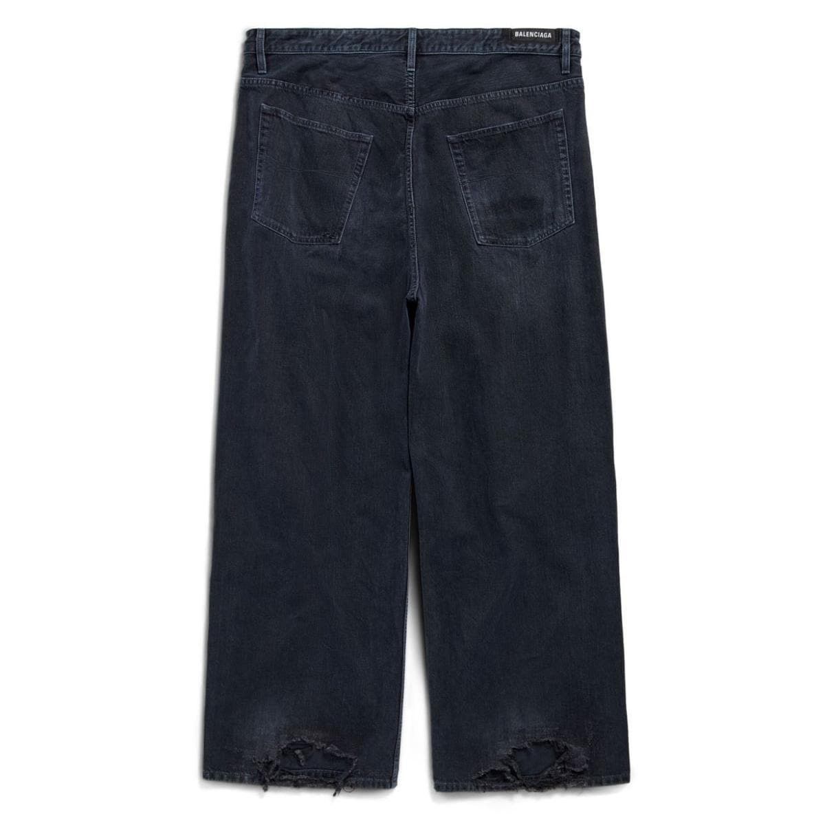 Balenciaga oversized baggy pants in black japanese denim Size US 29 - 2 Thumbnail