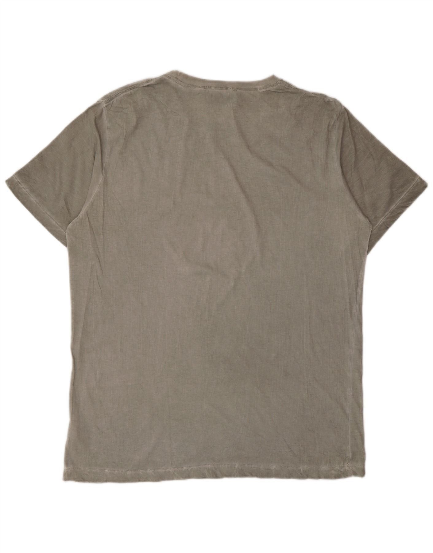 Diesel Mens T-Shirt Top Large Grey Cotton Size US XL / EU 56 / 4 - 2 Thumbnail