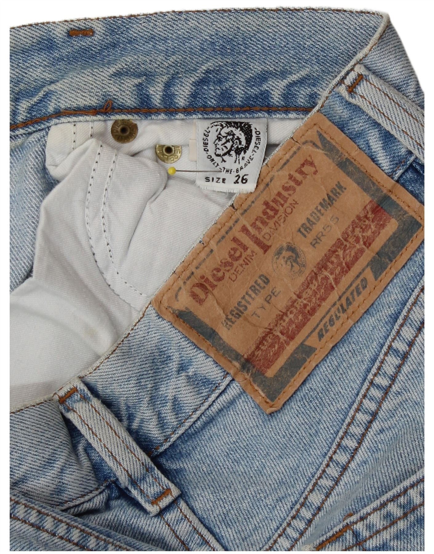 Diesel Womens Straight Jeans W26 L31 Blue Size 42" / US 20 - 4 Thumbnail