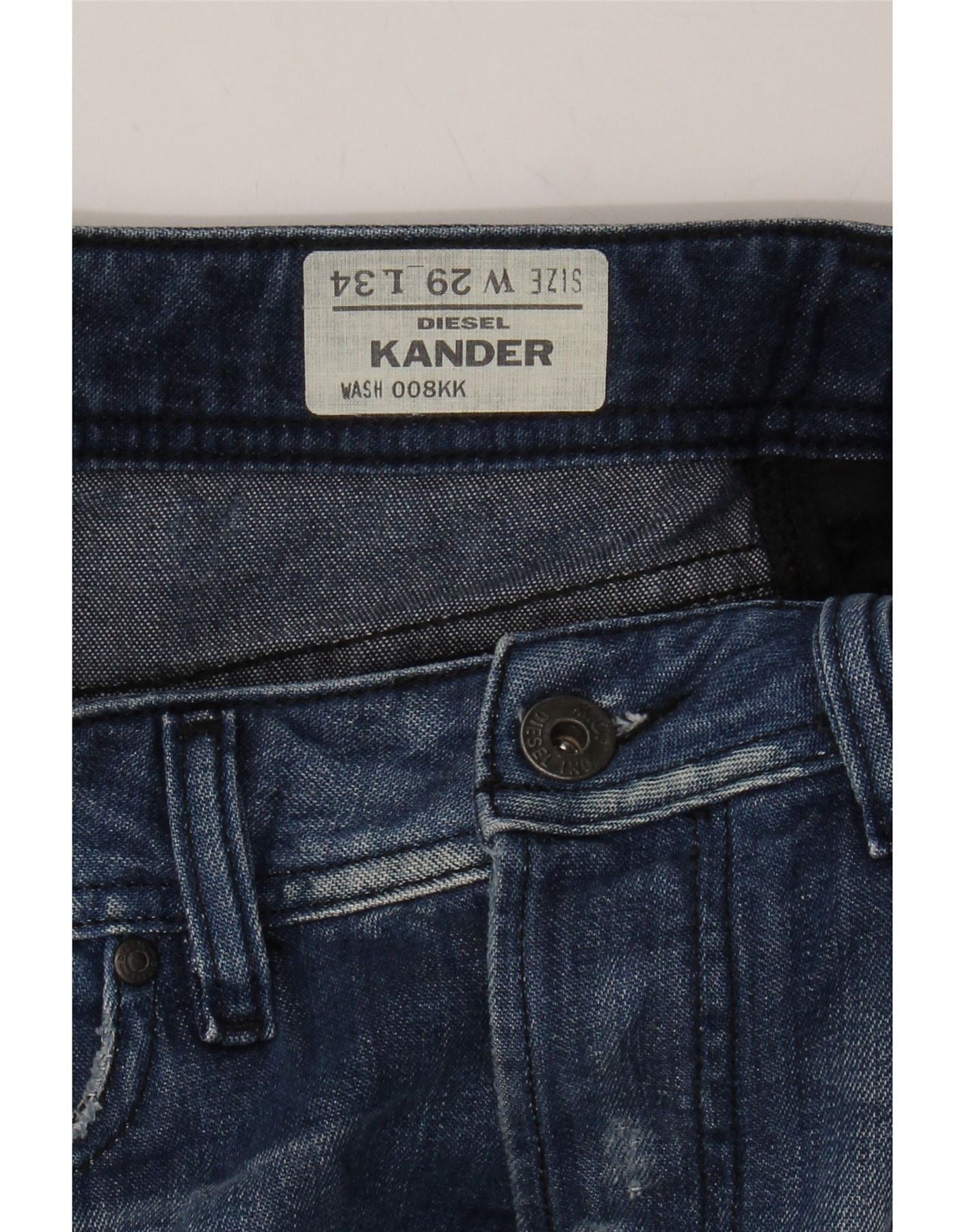 Diesel Mens Kander Denim Shorts W29 Small Blue Cotton Size US 30 / EU 46 - 3 Thumbnail
